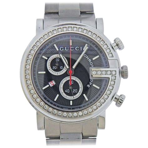 gucci chronograph watch|Gucci 101m chrono diamonds.